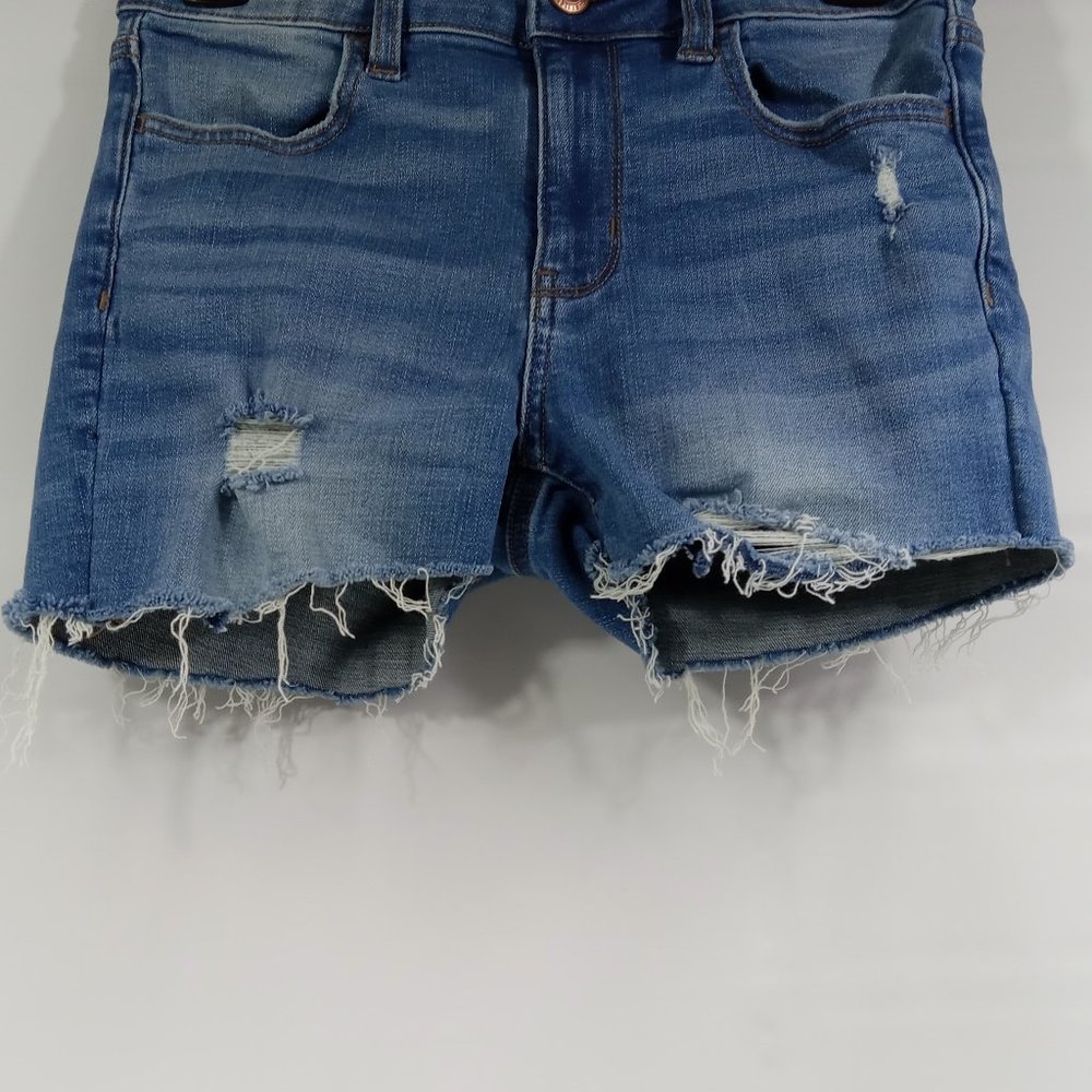 American Eagle Super Stretch Hi-Rise Jegging Shorts Size 4 - Picture 2 of 8